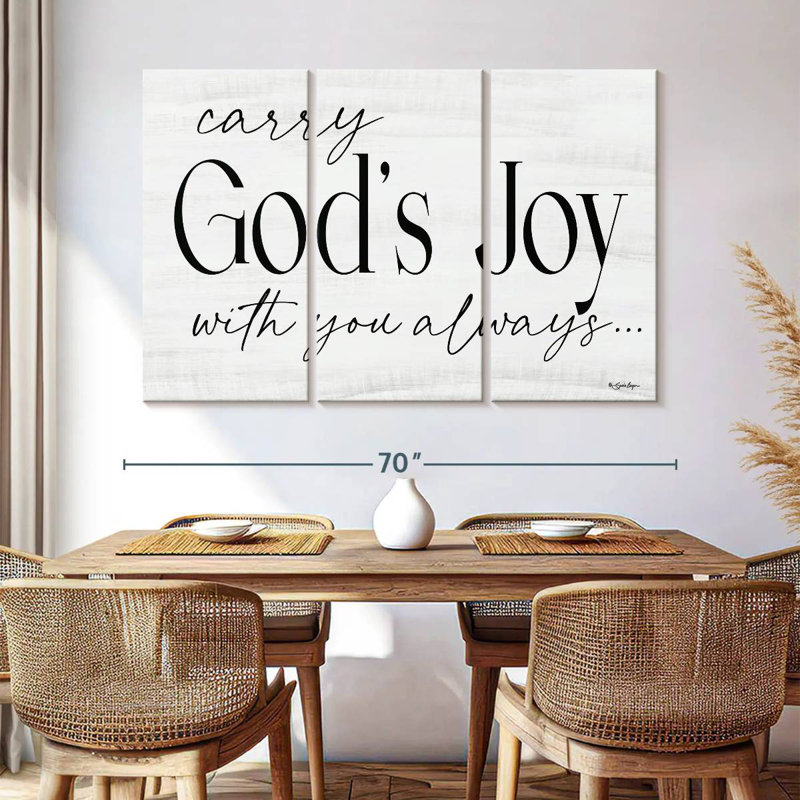  «God Joy, H 14 po x l 23 po