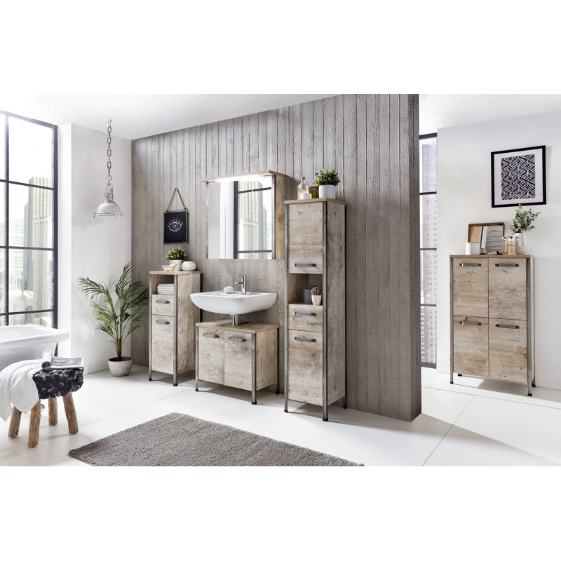 Harkon Solid Wood Bathroom Cabinet