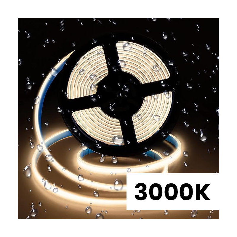 Bande DEL Cob, IP68, 3000 K, H 1 po x l 36 po x P 1 po