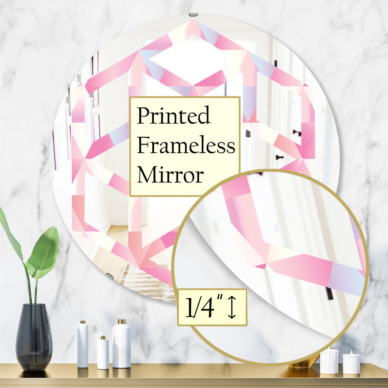 Miroir mural Hexagon Star Diamond VI Eclectic, H 31,5 po x l po