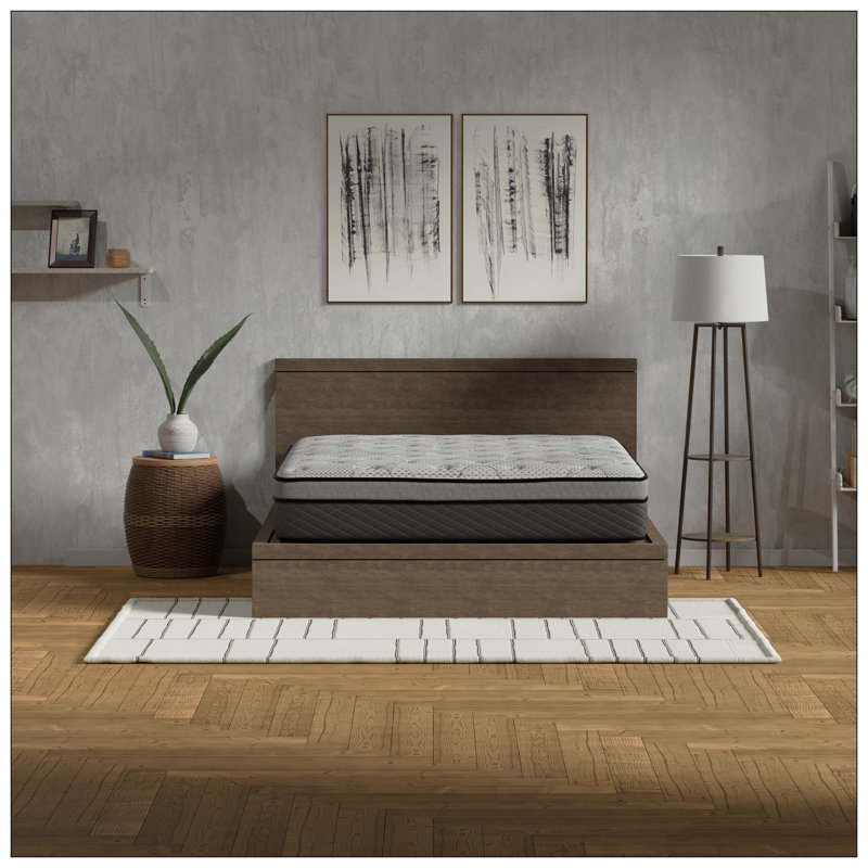 Matelas hybride mi-ferme 12 po avec ressorts ensachés, Lit simple