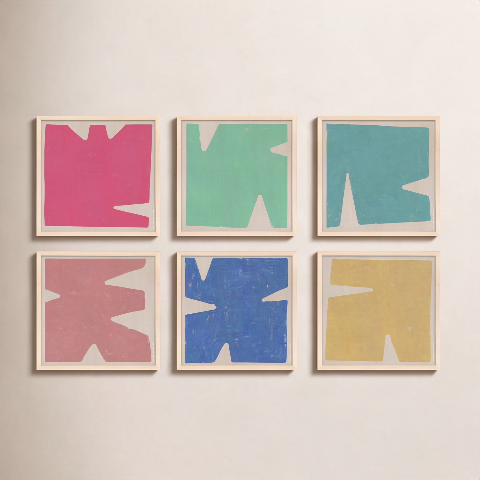Sculpted Pastel by Romina Gadler, Maple Paper Framed, 36" H x 36" W