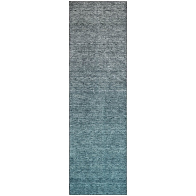 Premium Machine Washable Prisco Teal Rug