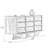 Black Solid Wood Accent Cabinet