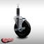 Roulettes pivotantes extensibles en caoutchouc dur 5 pouces 1 pouce avec frein SCC