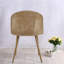 Chaises de salle à manger confortables, métal rotin, boho moderne pour la cuisine