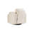 Meso Swivel Manual Glider Recliner Chair, Ivory Nuvella Polyester-111119582