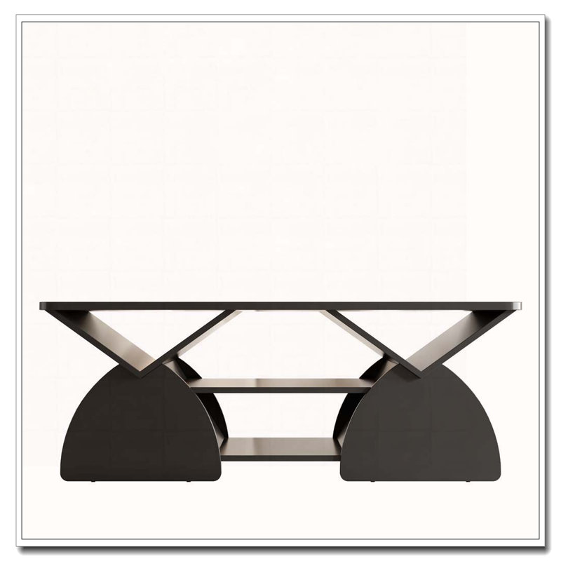 Rectangular Coffee Table For Living Room, Black