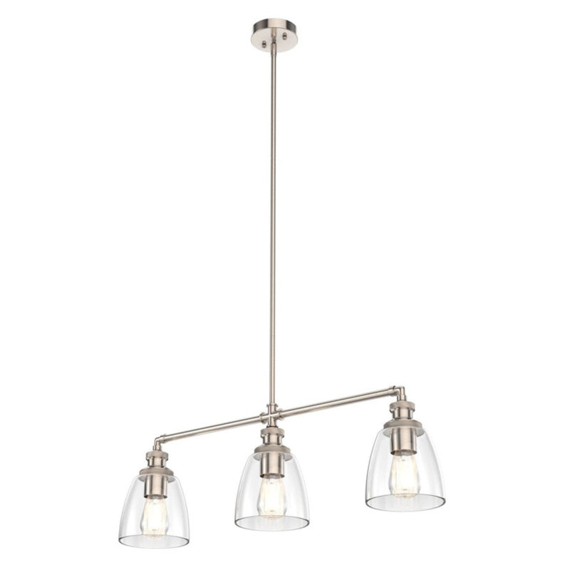 3-Lights Bell Shape Kitchen Island Pendant Lighting