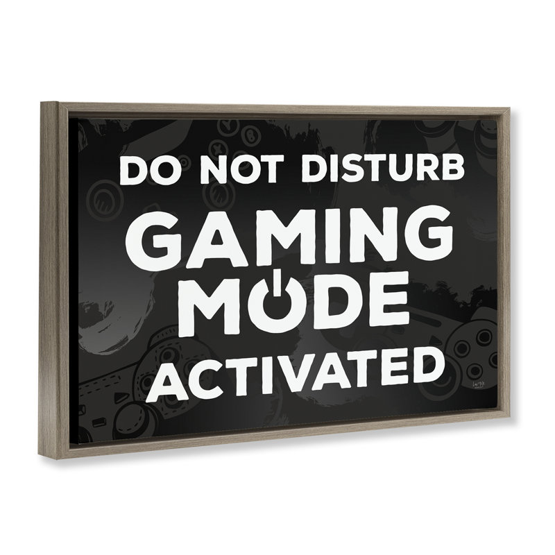 Art mural sur toile flottant activé par Gaming Mode, par Lux + Me Designs, H 17 po x l 25 po, Cadre flottant orme Montalcino