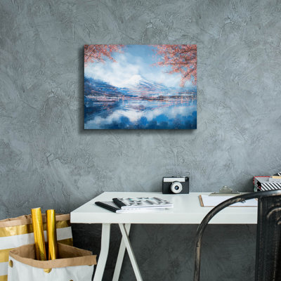 Mount Fuji in Spring' by Marc Todd, Canvas Wall Art