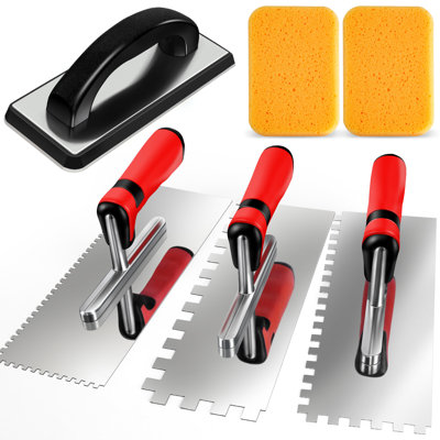 6Pcs Tile Tools Set, Tile Trowel Concrete Tool