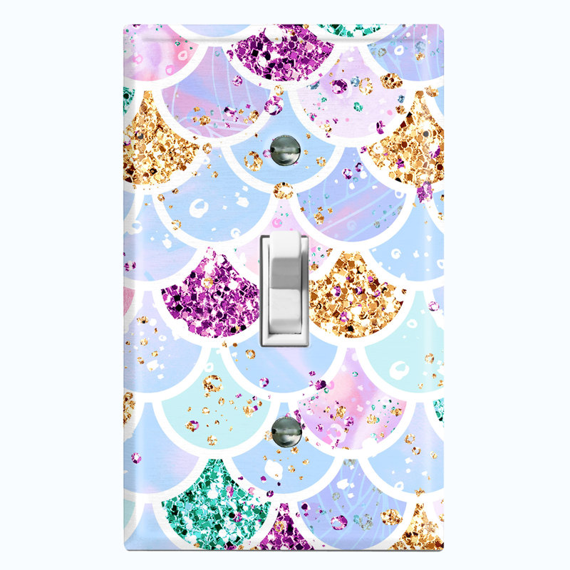 Patterned 1 - Gang Toggle Light Switch Standard Wall Plate