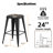 Upholstered Seat Counter Stools with Metal Frame-10508794-10508793-5260183