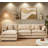 3-Seater Comfy Cloud Couches With Movable Ottoman-121424801