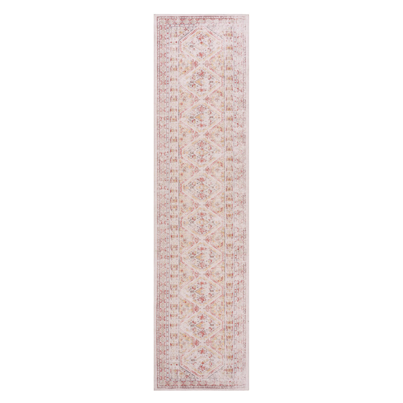 Tapis de couloir beige lavable 2 pi 6 po x 10 pi LOOM & LUXE Beige, 2 pi 6 po x 10 pi)