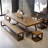 Brown Rectangle Solid Wood Dining Tables-1498279861