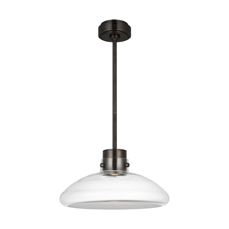 Morgan 1 - Light LED Pendant, Burnished Bronze, White