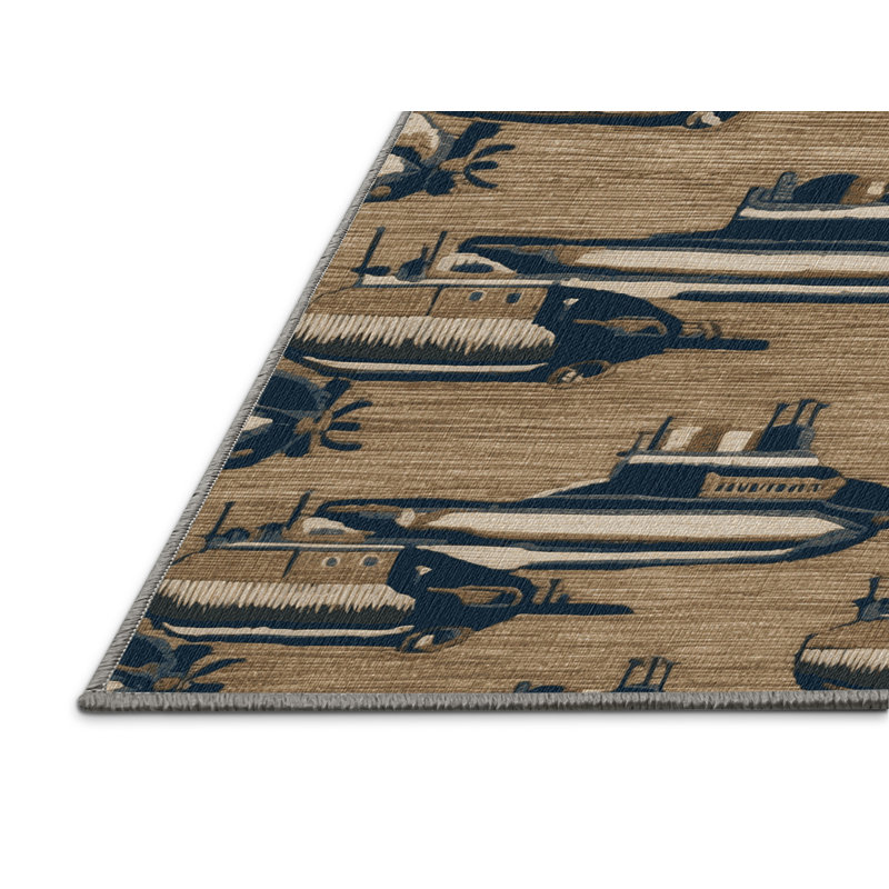  Tapis nautique sous-marin lavable, Rond 4 pi