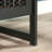 Narrow Bookcase with Modern Design, Brown Finish