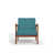 Turquoise Polyester Blend selected