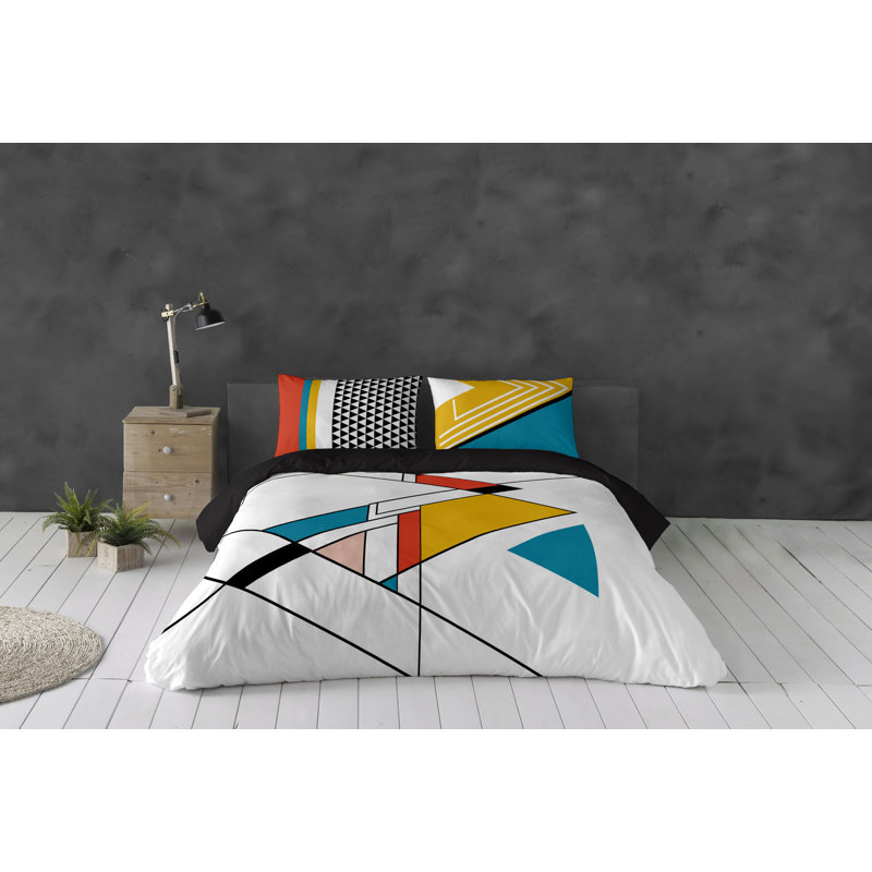 Ensemble de housse de couette en coton 3 pièces Cenit King (l 106 po x L 92 po)