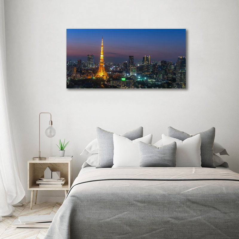 Tower In Tokyo - Wrapped Canvas Print, Canvas, 70cm H x 140cm W
