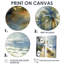 «Blue Green Palm Trees Coastal Breeze VI», art mural traditionnel 2 pièces-724160846-724160852-724160855