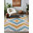 Geuseas Collection Digital Print Cotton-Polyester Colorful Moroccan Rug-799998396