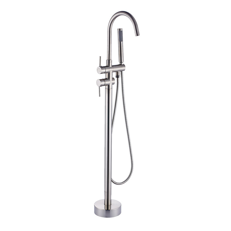 Floor Tub Spout, Brushed Nickel