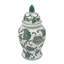 Pot à gingembre chinois vert et blanc de 14 po-1094034337