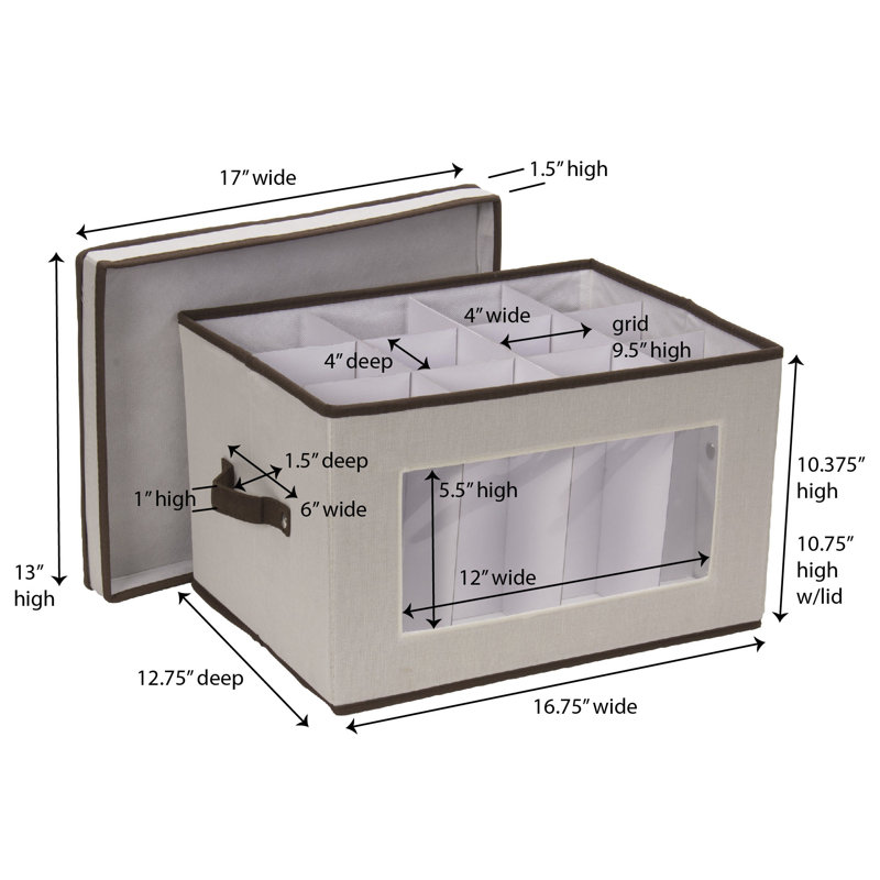 Wayfair Basics® Storage Chest Stemware