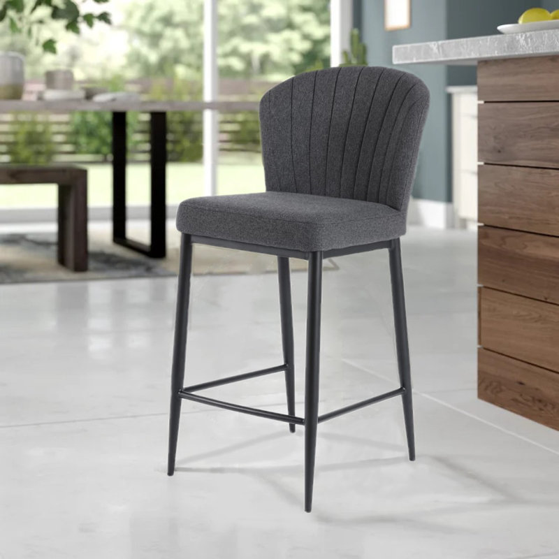 Tabouret en tissu, Graphite