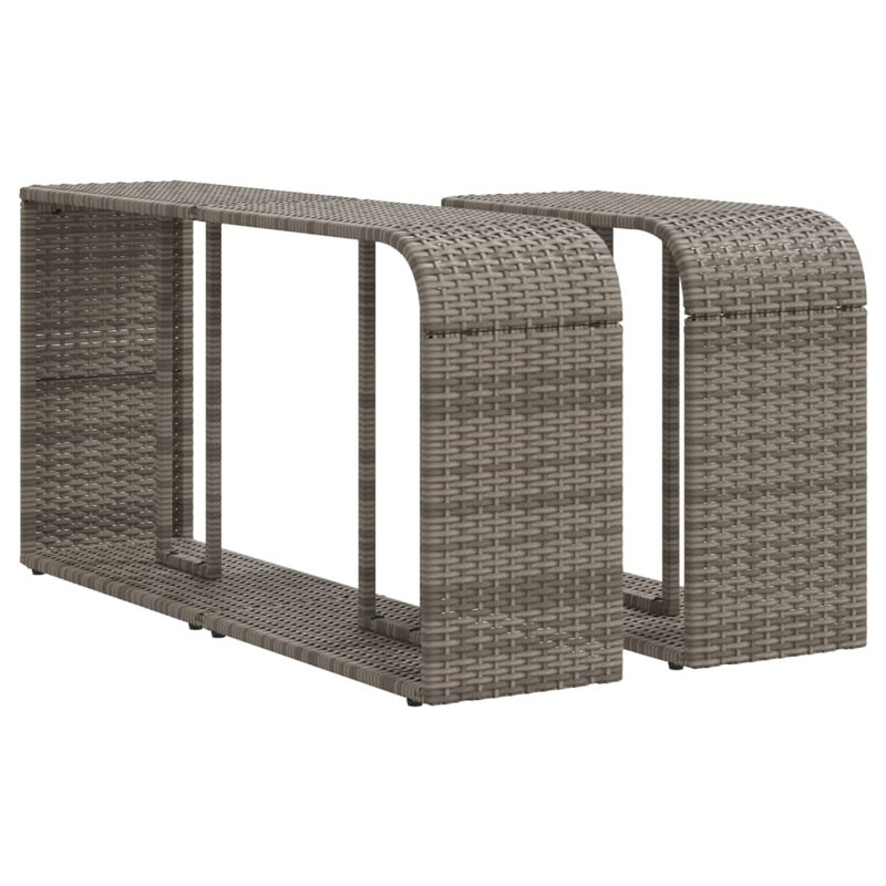 Schechter Rectangular 112Cm L Outdoor Side Table, Grey