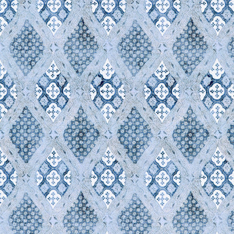 Pacifica Farrah Print Fabric, Lakeside