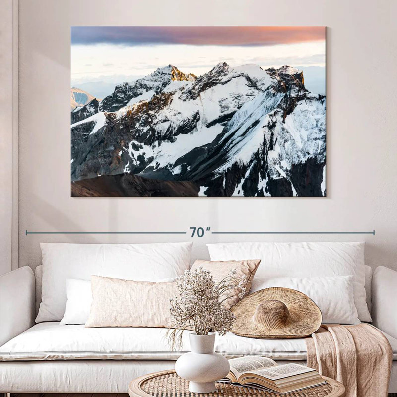 Alvord Snowy Mountain Peaks, H 34 po x l 51 po