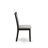 3 Piece Modern Dining Table Set Contains a Round Kitchen Table with Pedestal and 2 Shitake Linen Fabric Upholstered Chairs, Wirebrushed Black-1279187535-1279161868