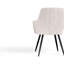 Chaise d'appoint moderne rembourrée Mid-Century avec dossier capitonné, ensemble de 2