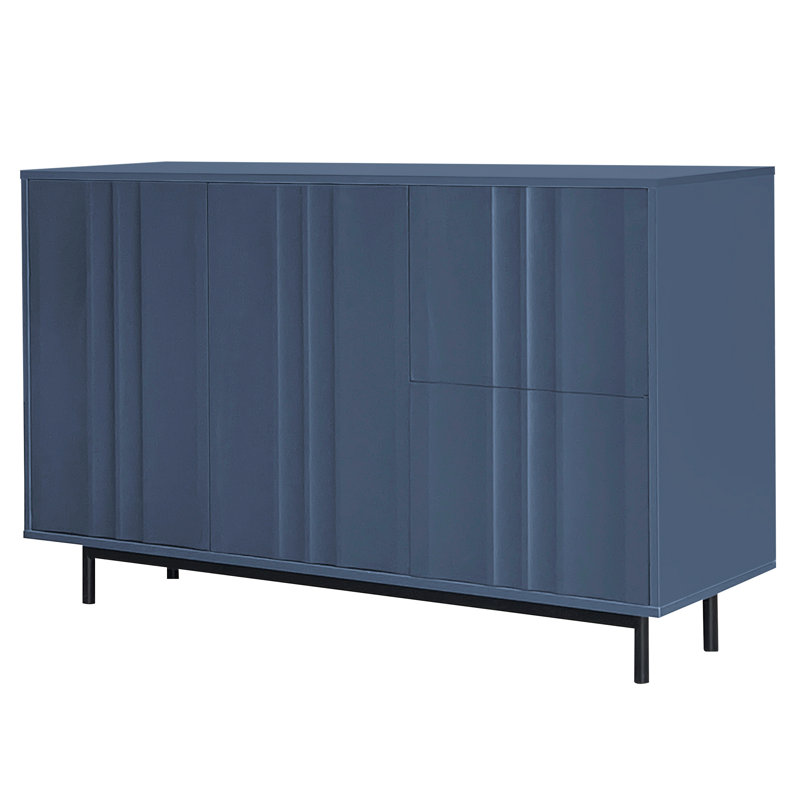 Armoire de rangement Wave avec tablettes réglables, Marine