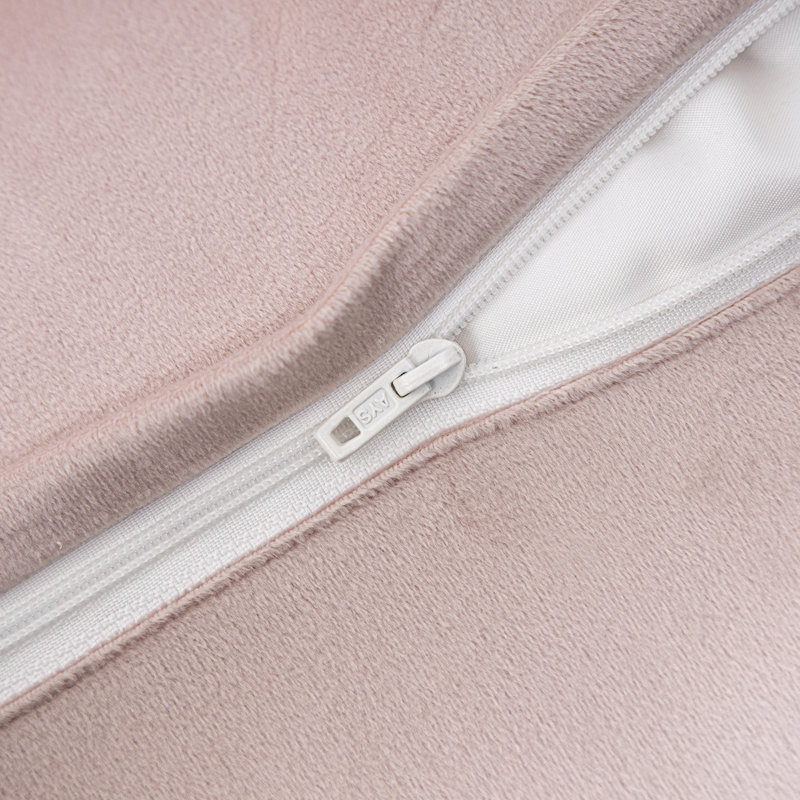 Coussins en velours matelassé, coussin décoratif texturé tressé, Rose clair, Rectangle H 12 po x l 20 po