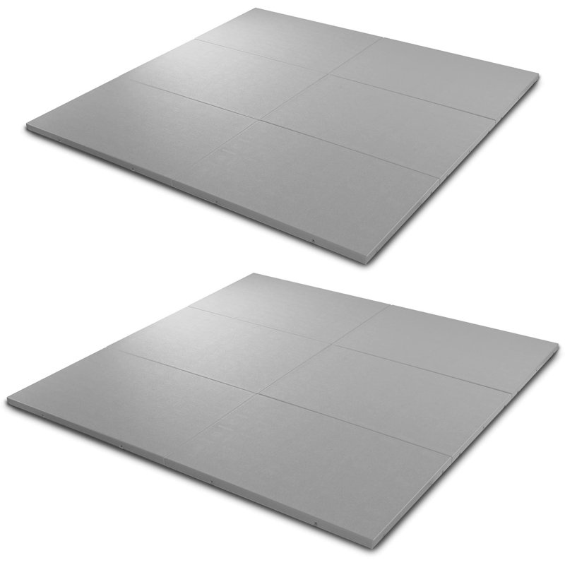 Tapis de spa à connecter 32 po x 48 po Confer Plastiques Handi Spa, gris, 6 paquets