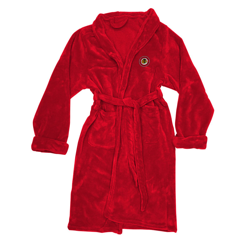Velour Gender Neutral Mid-Calf Bathrobe with Pockets