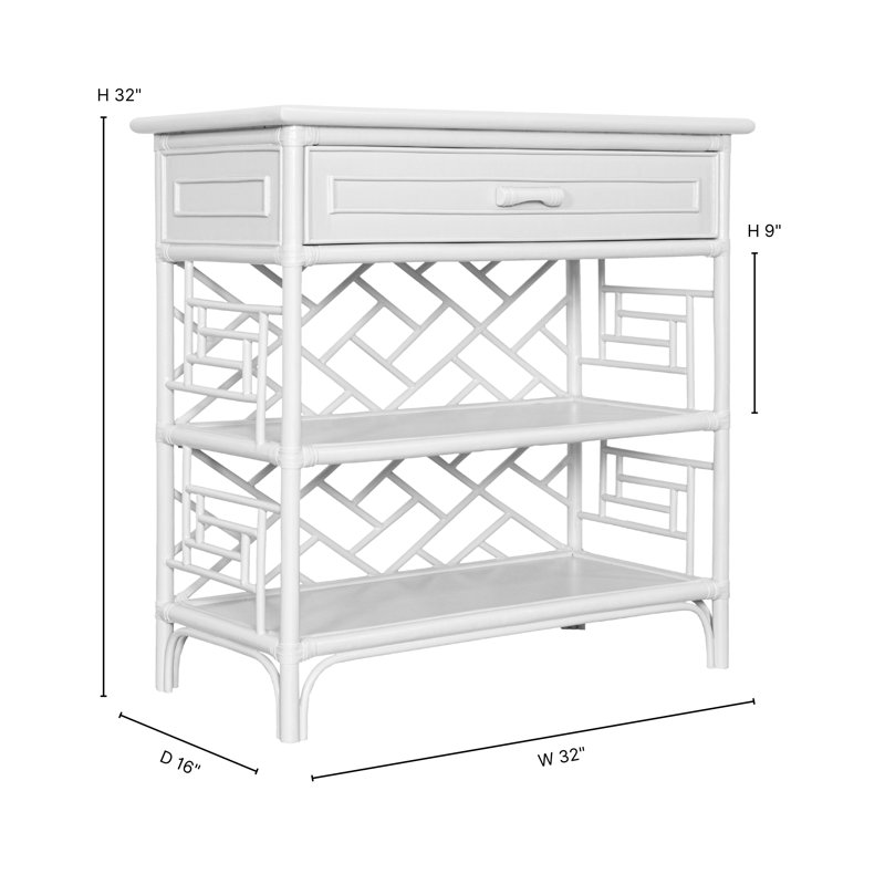 Chippendale End Table, Hot Pink