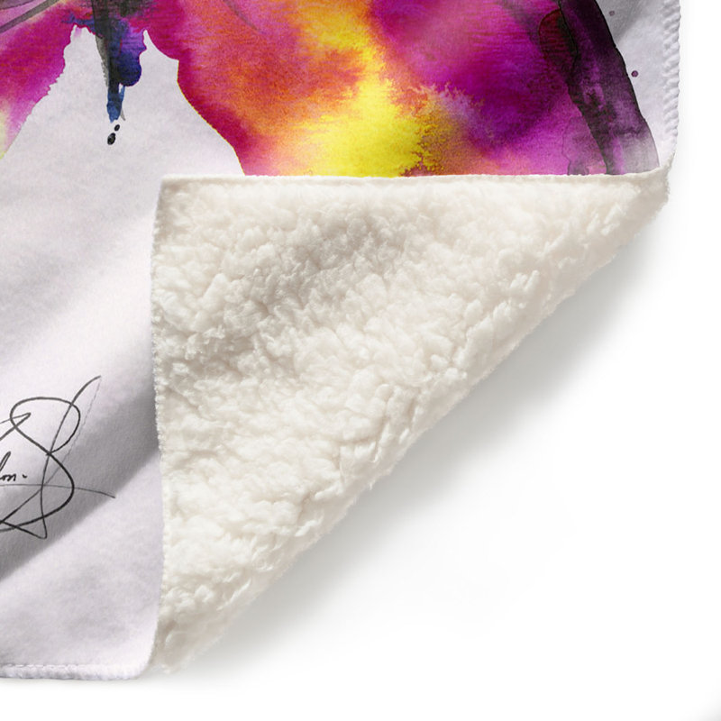 Couverture sherpa doux papillon bliss 56, l 68 po x L 80 po