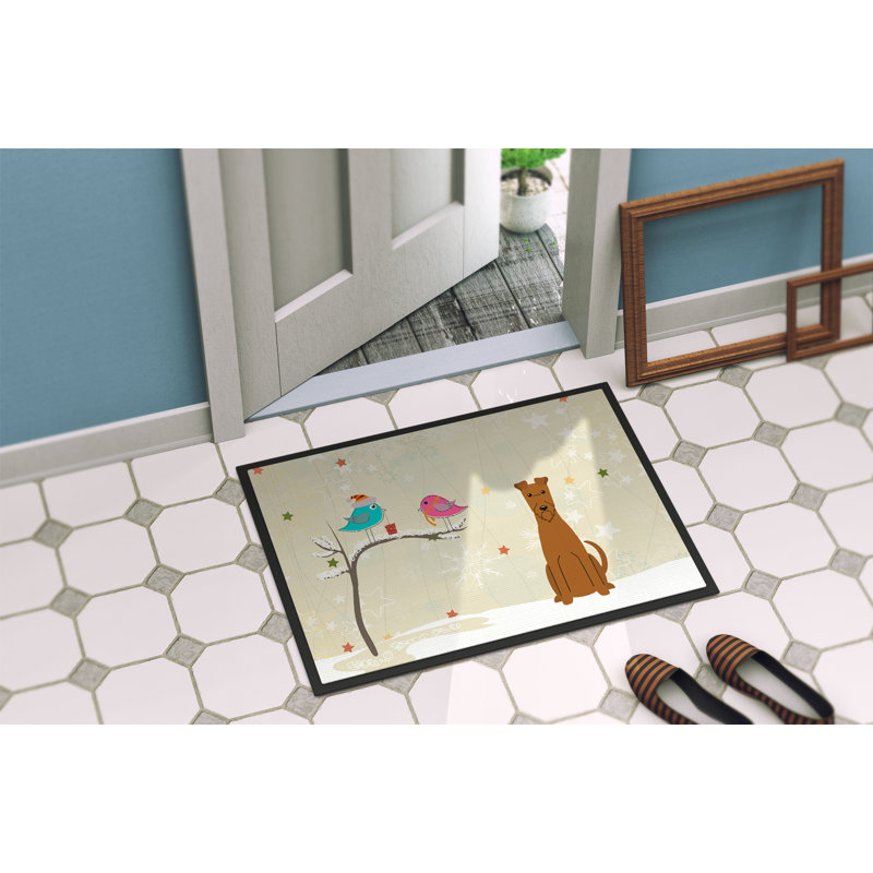 Tapis de porte extérieur Faustena, Rectangle 1 pi 6 po x 2 pi 3 po