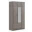 Armoire-miroir à 3 portes avec 2 tiroirs et armoire supérieure Isabeau-125737390