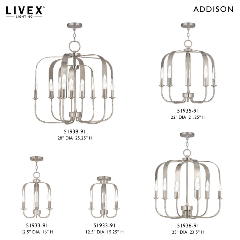 Lustre géométrique unique à 5 lumières Ameia, Nickel brossé