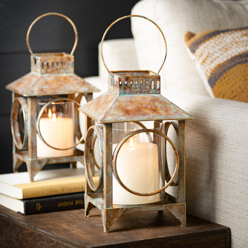 14'' H Metal Tabletop Lantern