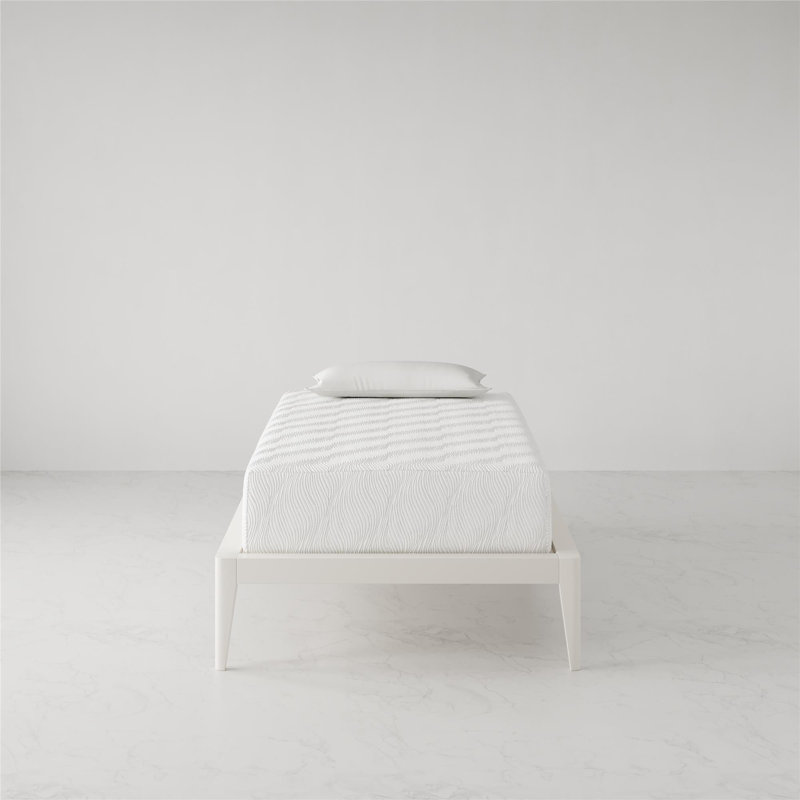 Twin 12'' White Gel Memory Foam Mattress with Polyester Cover