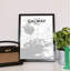 Galway City Map - No Frame Print-424255643